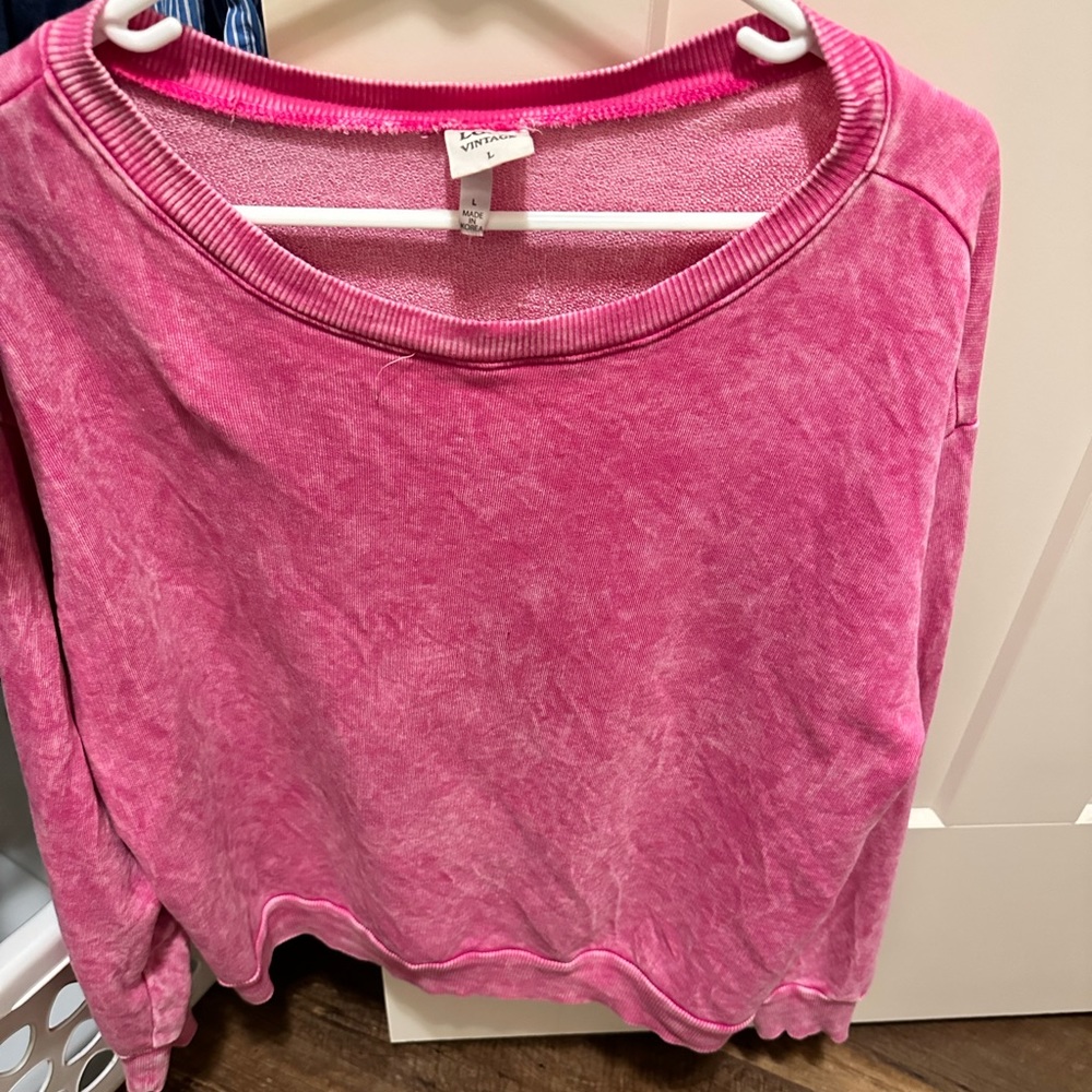 Pink sweatshirt